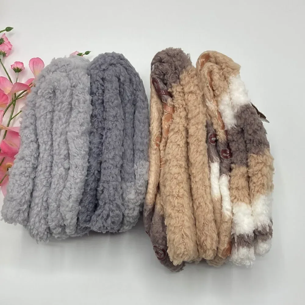 WOMEN’S DEARFOAMS Ultra Fuzzy Crew Slipper Socks 2, 2-Packs Shoe Size 4-10
